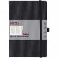 Еженедельник датированный Grand Lines Axent A4 2026 8531-26-01-A черный