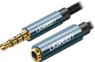 Кабель UGREEN AV118 3.5mm Male to 3.5mm Female Extensioin Cable 1 м синій (40673)