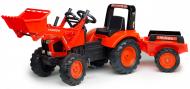 Трактор с прицепом Falk Kubota красный 2060AM