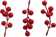 Набор елочных игрушек Веточка с ягодами 10 см 3 шт./уп.