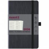Щотижневик датований Partner Lines Axent A5 2026 8515-26-01-A чорний