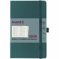 Щотижневик датований Axent Partner Strong A5 2026 8505-26-31-A малахітовий
