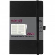 Щотижневик датований Axent Partner Strong A5 2026 8505-26-01-A чорний
