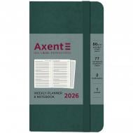 Еженедельник датированный Pocket Strong Axent A6 2026 8508-26-31-A малахитовый