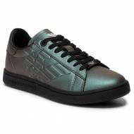 Кроссовки женские зимние EA7 LEATHER_SNEAKER X8X001-XK106-00413 р.36 2/3 черные