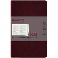 Еженедельник датированный Partner City Soft Axent A5 2026 8521-26-05-A коричневый