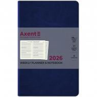 Еженедельник датированный Partner City Soft Axent A5 2026 8521-26-02-A синий