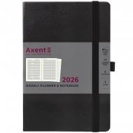 Еженедельник датированный Prime Strong Axent A5 2026 8507-26-01-A черный