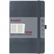 Еженедельник датированный Prime Strong Axent A5 2026 8507-26-62-A серый