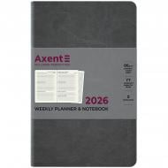 Еженедельник датированный Partner City Soft Axent A5 2026 8521-26-06-A серый