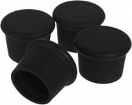 Набор пробок для вина UP! (Underprice) 3,6х2,6х3 см 4 шт. черный