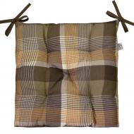 Подушка на стул клеточка 40x40 см Прованс
