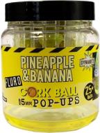 Бойлы Dynamite Baits Pineapple&Banana Yellow Fluro Cork Ball Pop-Ups 100 г банан DY950