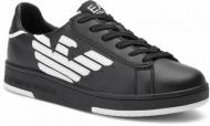 Кроссовки зимние EA7 LEATHER_SNEAKER X8X043-XK075-A120 р.38 черные