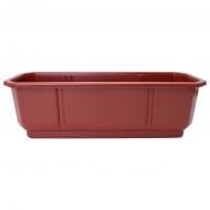 Ящик балконный Алеана Дама 50х18 см прямоугольный терракот