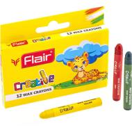 Карандаши цветные Wax Crayons 12 цветов FA8001 Flair