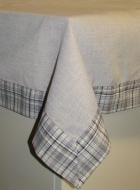 Скатерть «Клеточка» 641-16/00 110x140 см льняной Эдельвика