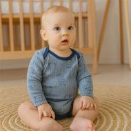 Боді дитяче для хлопчика Blanka Тваринки р.74-80 синій 110839