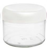 Банка с крышкой Everglass Велюр 330 мл 82 мм белая