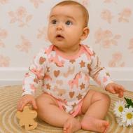 Боди детское для девочки Blanka Единорожки р.74-80 бежевый 110842