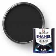 Эмаль полиуретановая Kompozit ELIT RAL 9005 чорна глянец 0,6 л