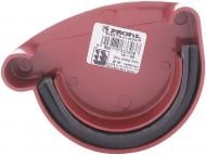 Заглушка ринви ліва PROFiL 90 мм червоний