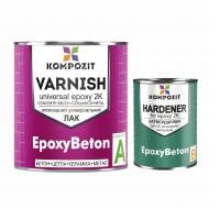 Лак эпоксидный двухкомпонентный EpoxyBeton Kompozit глянец 0,7 кг Лак эпоксидный двухкомпонентный EpoxyBeton Kompozit глянец 0,7 кг