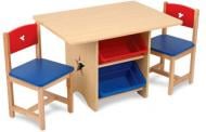 Стіл дитячий Kidkraft Star Table & Chair Set з ящиками та стільцями 26912