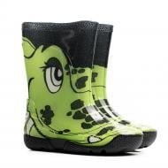 Чоботи гумові дитячідля хлопчиківдля дівчаток Олдком Крокодил розмір 23-24 зелений із чорним