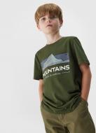Футболка 4F TSHIRT M0801 4FJAW23TTSHM0801-41S р.122 хаки