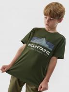Футболка 4F TSHIRT M0801 4FJAW23TTSHM0801-41S р.152 хаки