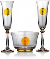 Набір бокалів для шампанського Bohemia Edem Gold 3 шт.