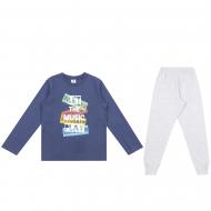 Піжама дитяча для хлопчиків Funtime р.104 темно-синій/меланж