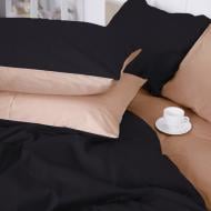 Наволочка Satin Premium 0165+0055 Dark Coffee 60x60 см черный/бежевый MirSon