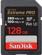 Карта памяти SanDisk SD 128 ГБ Class 10UHS-I Class 3 (U3) (SDSDXEP-128G-GN4IN ) Extreme Pro V30