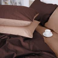 Наволочка Satin Premium 0165+0211 Cappuccino 60x60 см бежевый/кофейный MirSon