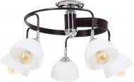 Люстра потолочная Accento lighting Alsace ALPL-PL77522-5 5x60 Вт E27 венге