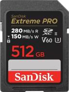 Карта памяти SanDisk SD 512 ГБ Class 10UHS-I Class 3 (U3) (SDSDXEP-512G-GN4IN ) Extreme Pro V30