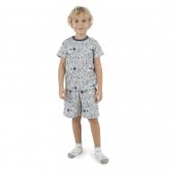 Піжама дитяча для хлопчиків Funtime Зірочки р.110 сірий із синім