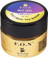 Біогель F.O.X Bio Gel 3 in 1 Base Top Builder прозорий 15 мл