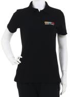 Тенниска-поло женская с коротким рукавом XXL черный
