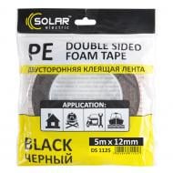 Двухсторонняя монтажная клеющая лента Solar DS1125 12 мм 5 м белый