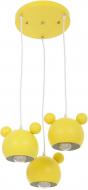 Підвіс Accento lighting Micky 3x40 Вт E27 жовтий