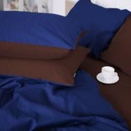 Наволочка Satin Premium 0211+4052 Azure 60x60 см кофейный/синий MirSon