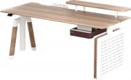 Стол компьютерный OfficePro D07 1.6m Maple/White с электрорегулировкой высоты