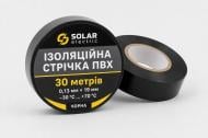 Изолента Solar ПВХ 19 мм 0,13 мм 30 м черный