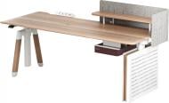 Стол компьютерный OfficePro D07 1.8m Maple/White с электрорегулировкой высоты