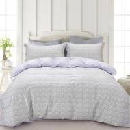 Комплект постельного белья Geometry 1,5 бирюзовый с принтом La Nuit