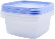 Набор контейнеров для пищевых продуктов Алеана Омега квадратный 3 шт.