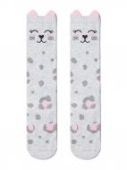Гольфы детские для девочек Conte-Kids TIP-TOP (мордашки) 19С-141СП 044 р.16 светло-серый